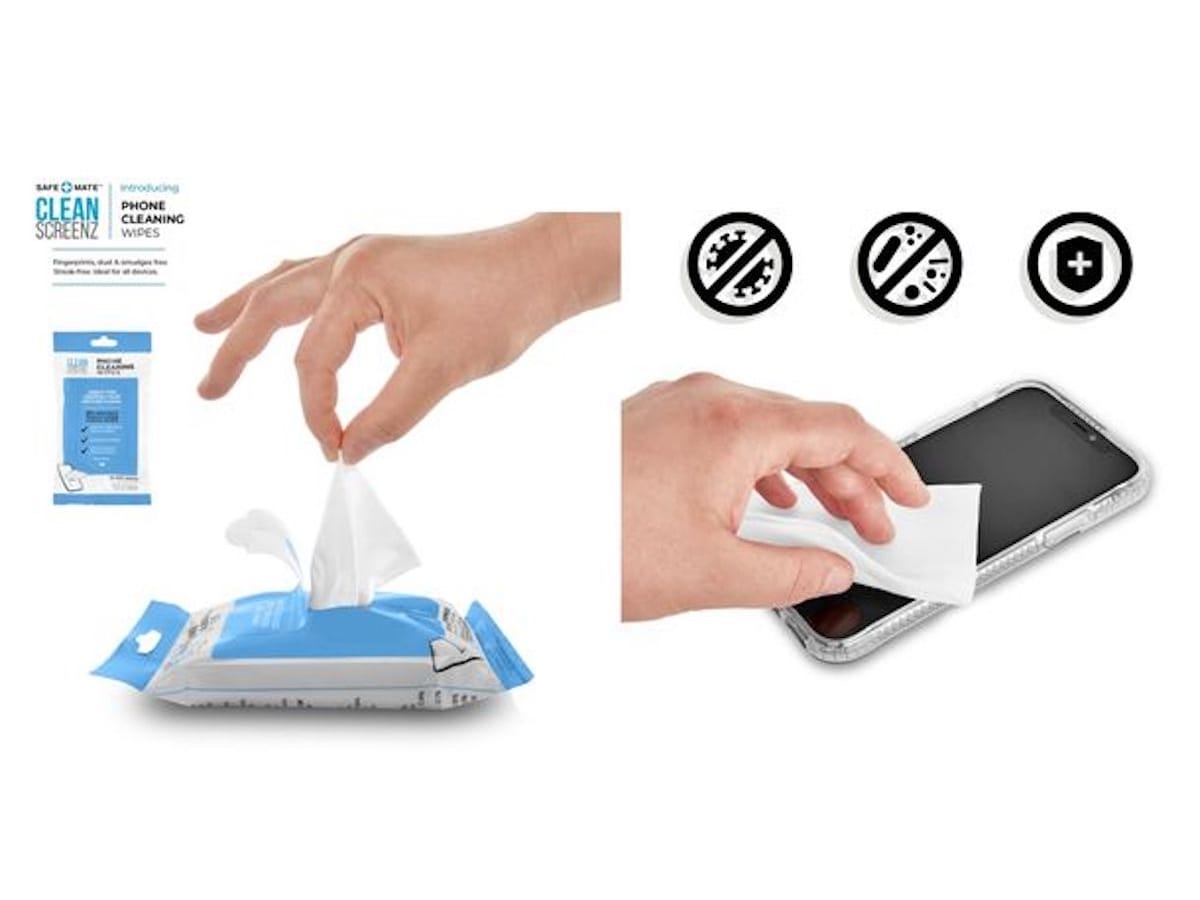 These antibacterial wipes will keep your smartphone germfree grape