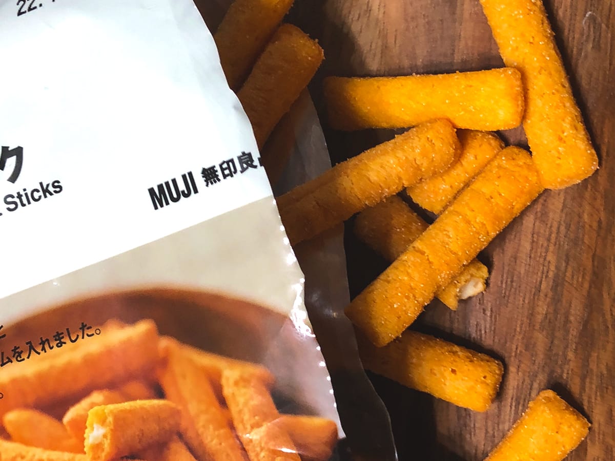 How a 99yen cheese snack from MUJI nearly burned a hole in our wallet grape Japan