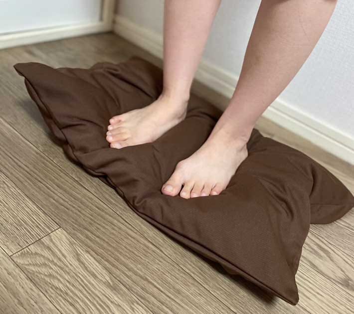 Soft and easy to clean, these Japanese diatomite bath mats will keep