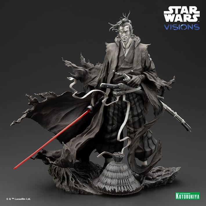 The mysterious RONIN from Star Wars Visions takes stoic pose in