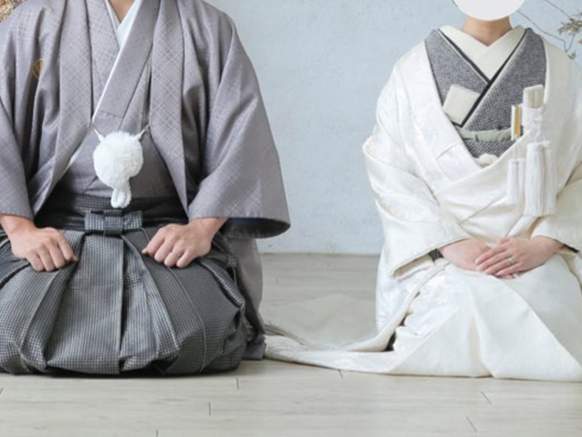 Traditional Japanese family photo made all the more memorable by well