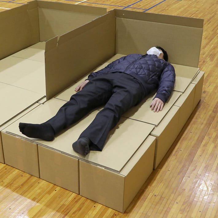50 cardboard bed made by cardboard box company is one of cheapest on