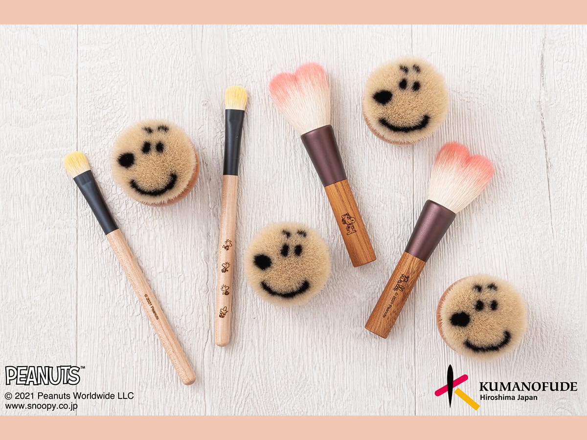 Peanuts collaborates with Hiroshima artisans on makeup brush set using