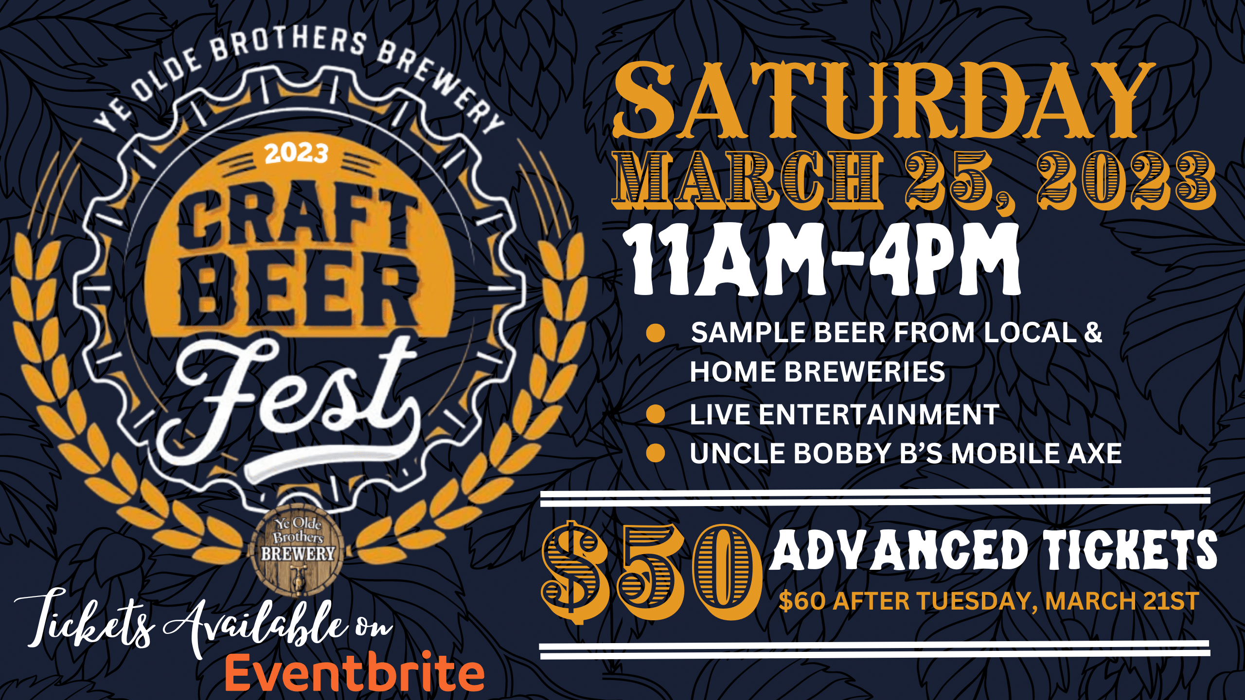 2023 Ye Olde Brothers Craft Beerfest JBs Guide