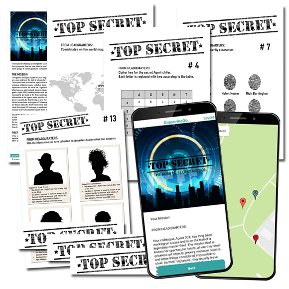 Scavenger hunt TOP SECRET The Agents' Secret Mission
