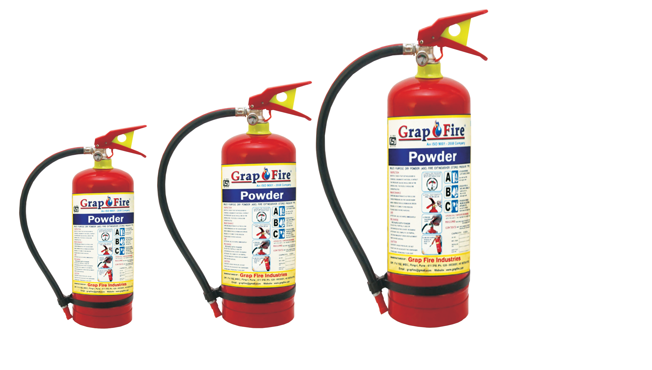 Fire Extinguishers, Powder Portable Fire Extinguishers, India