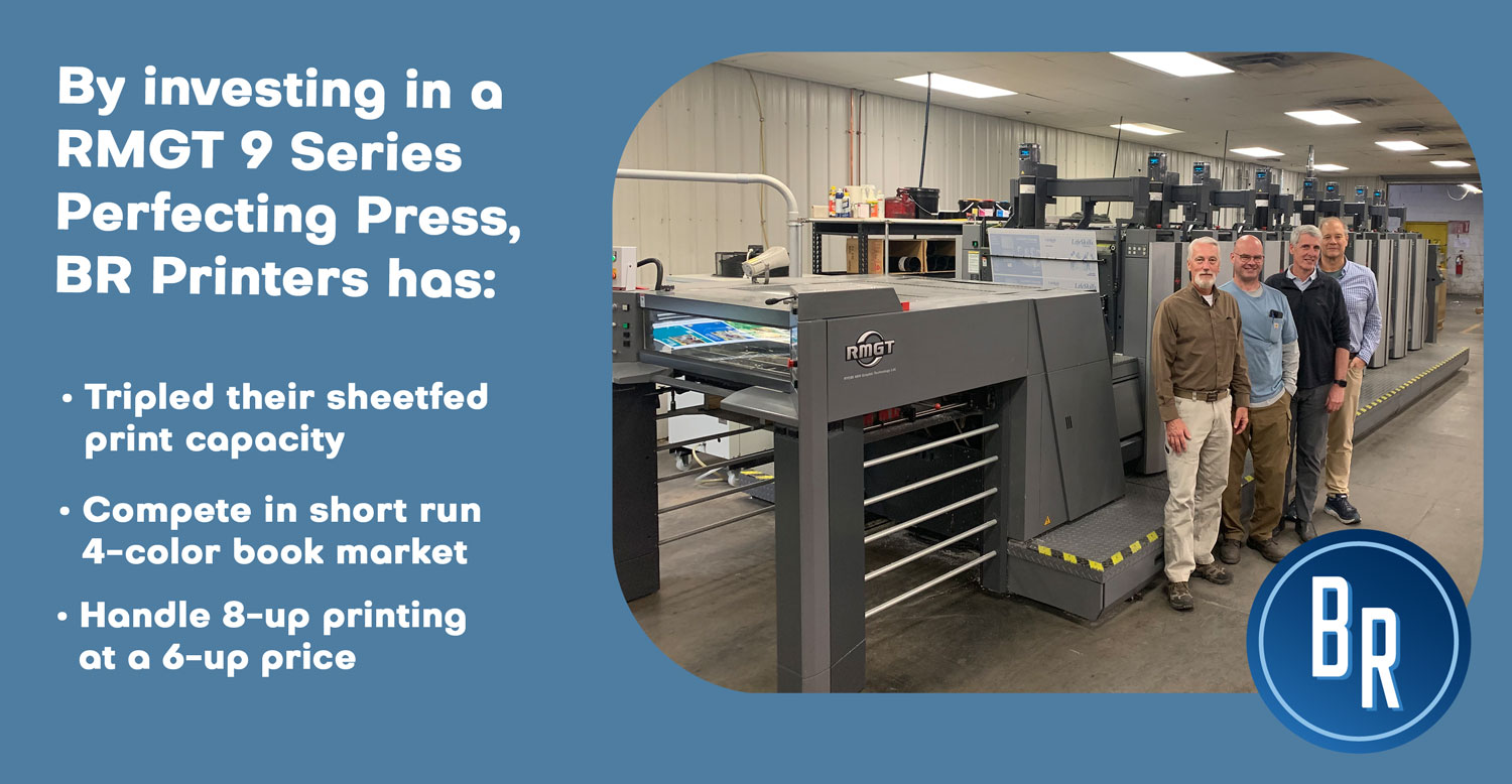BR Printers Adds 8Color RMGT 9 Series Long Perfector with SimulPlate