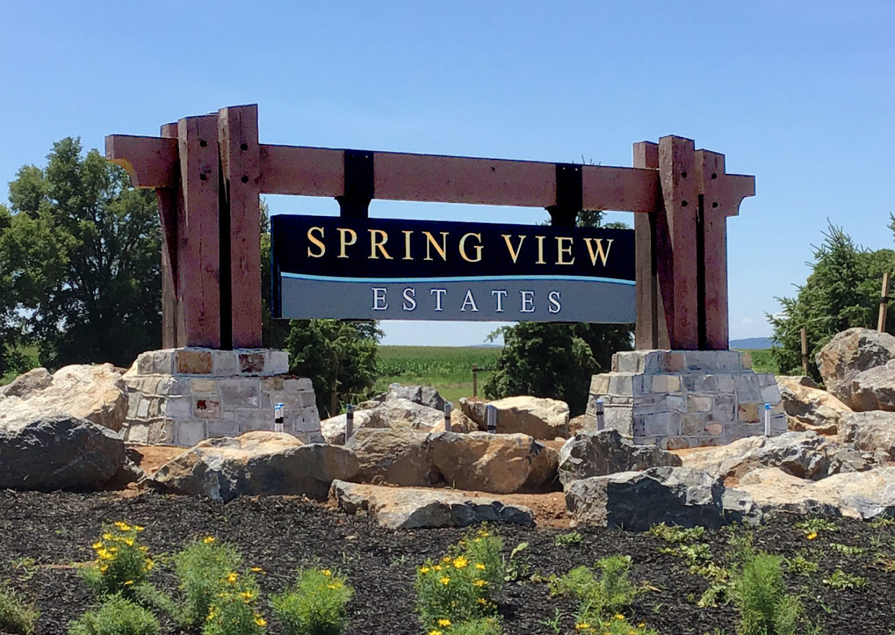 A Unique Timber Frame Monument Sign