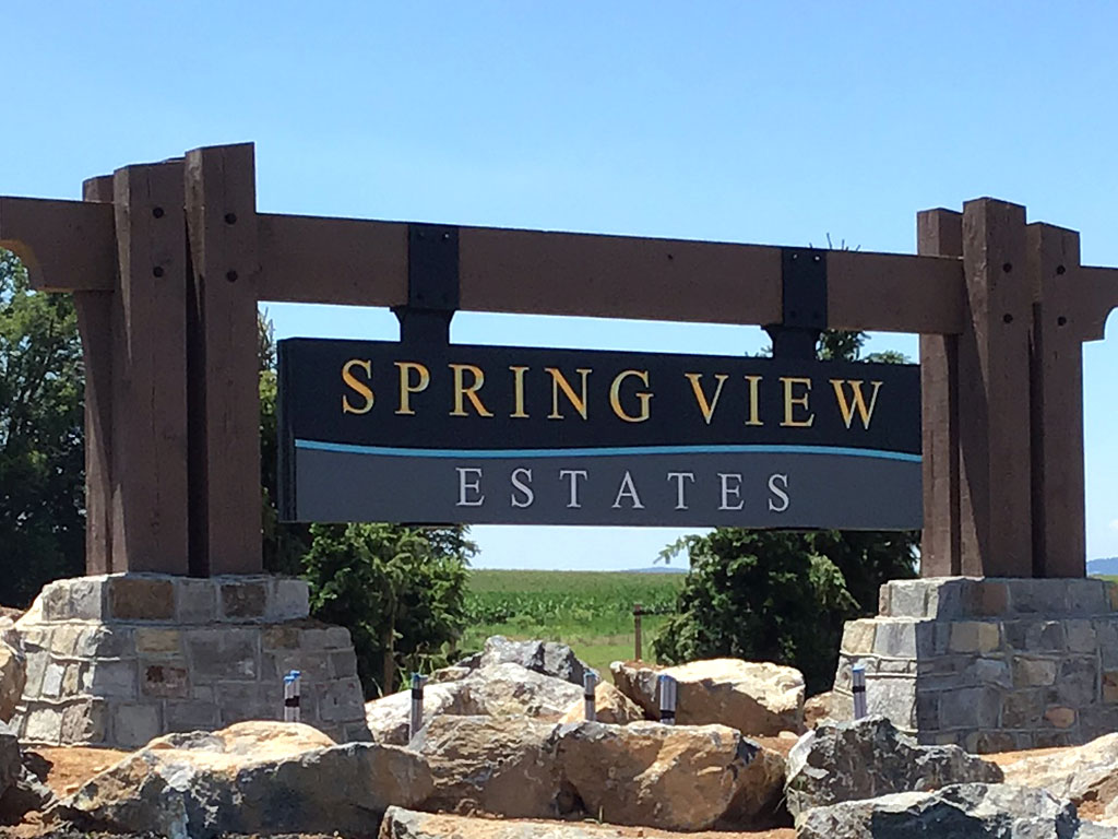 A Unique Timber Frame Monument Sign