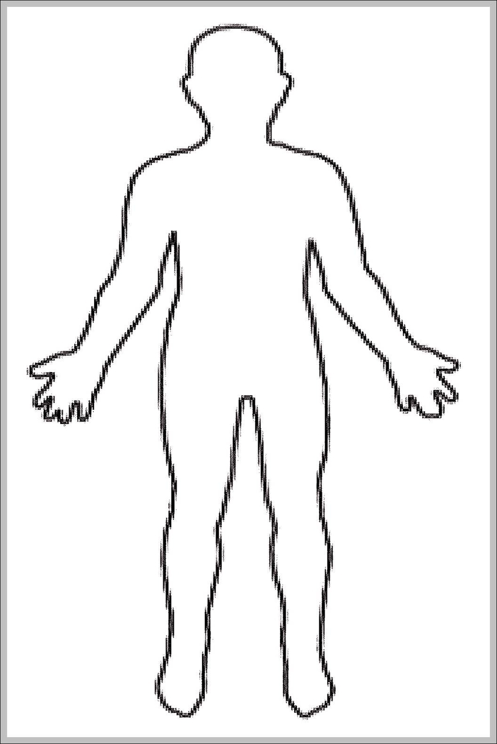 Outline human body - Graph Diagram