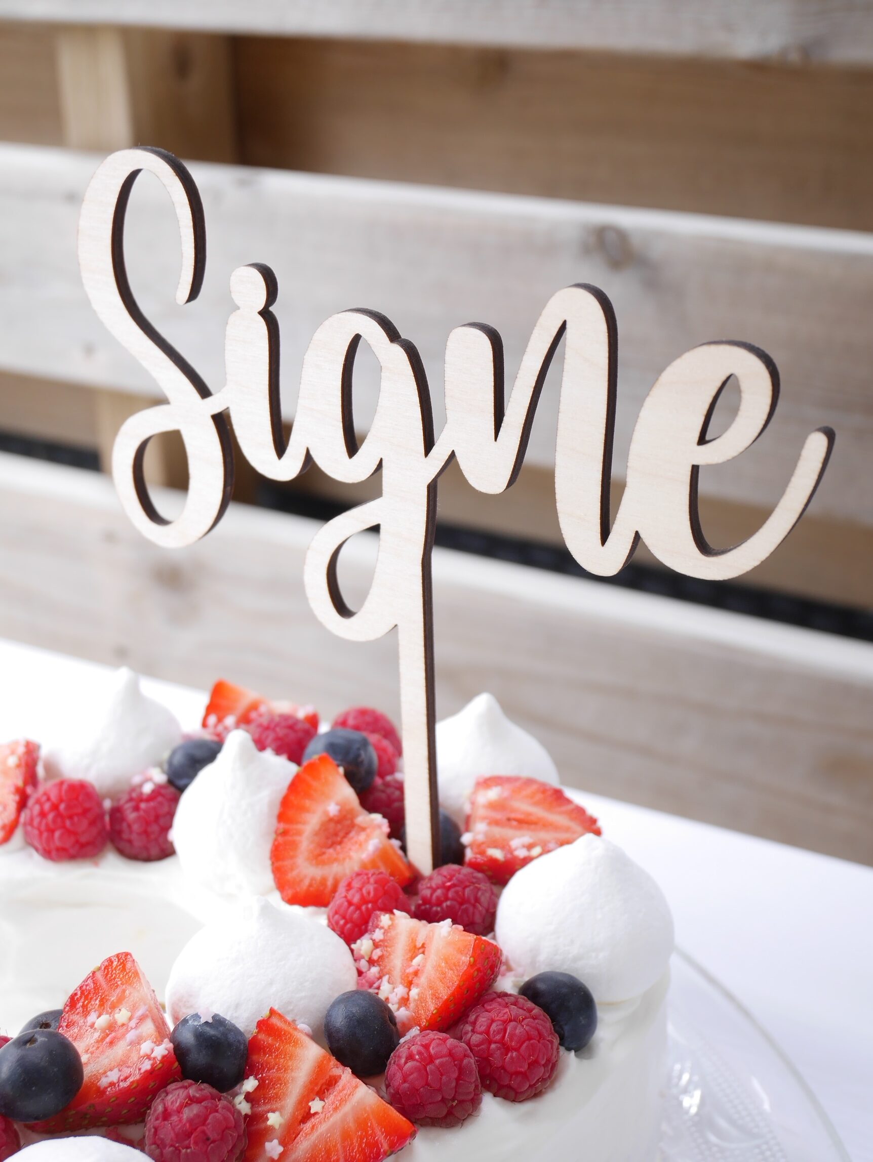 Cake Topper Trä graphia.se