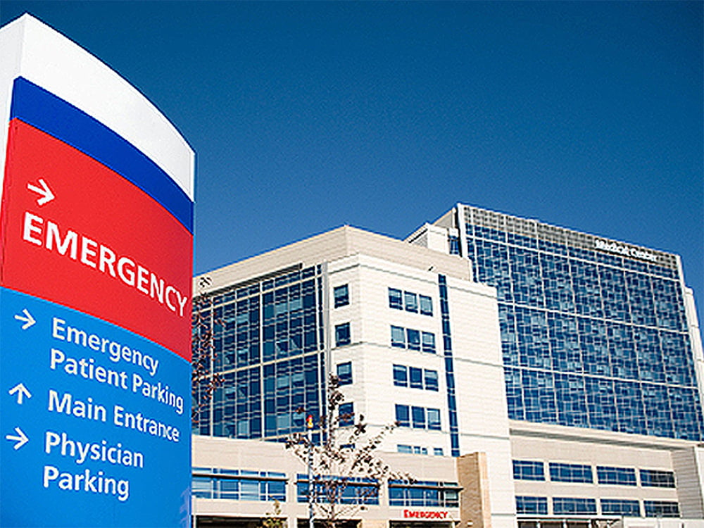 Hospital Directionals and Exterior Signage Graphic Impact Signs