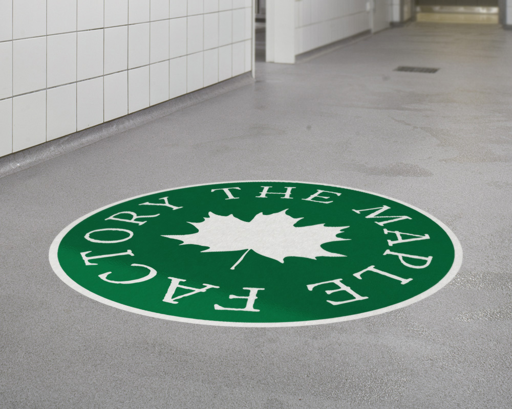 Indoor Removable Vinyl Floor Decals Graphic Cabin