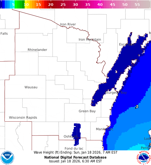 NOAA Graphical Forecast for Green Bay, WI