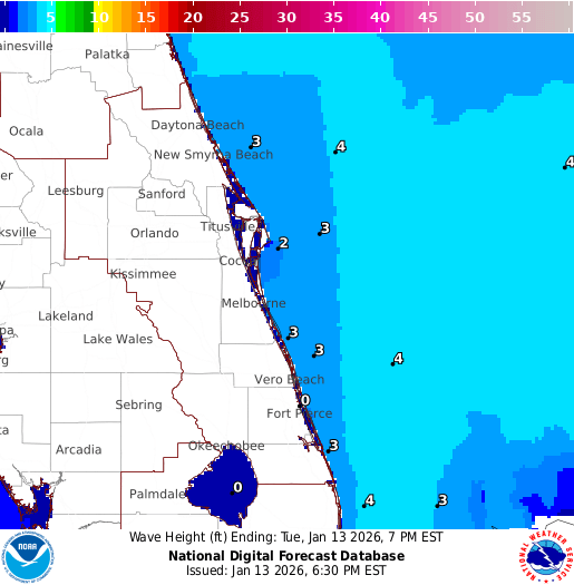 NOAA Graphical Forecast for Melbourne, FL