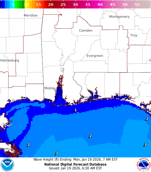 NOAA Graphical Forecast for Mobile, AL