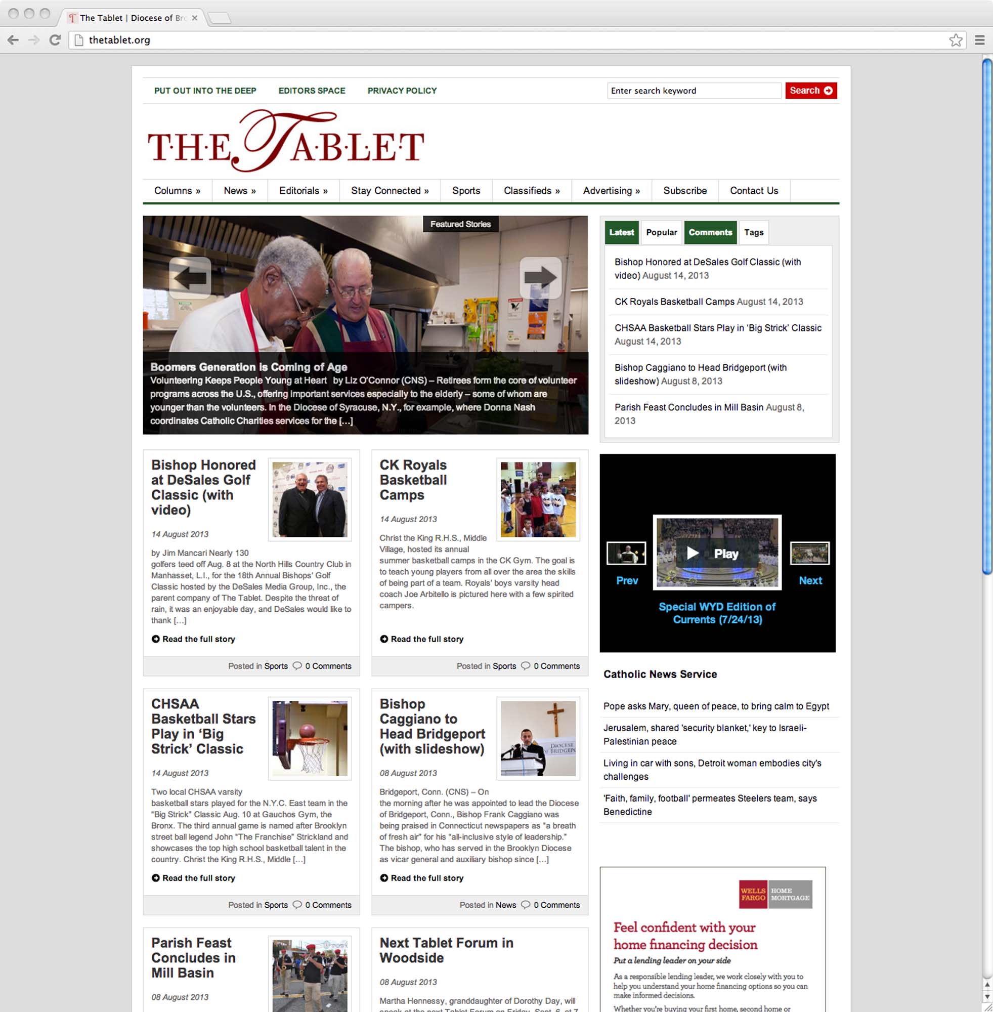 The Tablet Catholic Newspaper Graphical Catholic