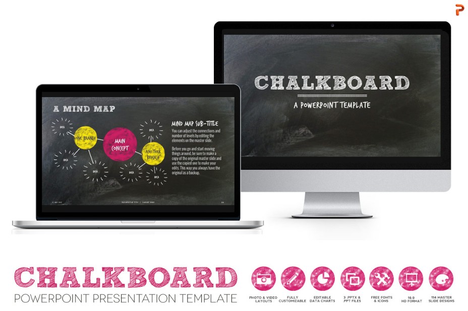 10+ Chalkboard PowerPoint Template PPT and PPTX Format Graphic Cloud