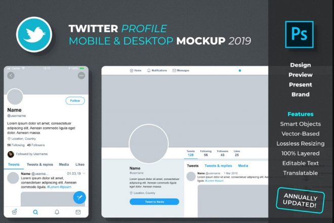 17+ Twitter Mockup PSD Free for Presentation (2021