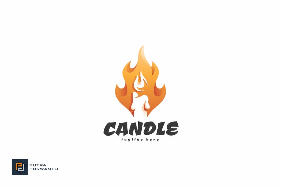 15+ FREE Candle Logo Designs Template Download Graphic Cloud