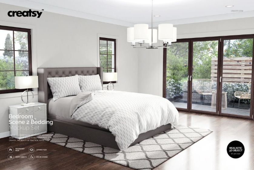 15+ FREE Bedroom Scene Mockup PSD Download Graphic Cloud