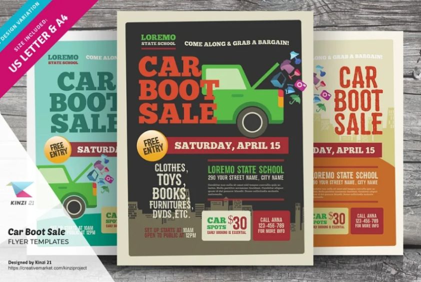 5+ Editable Car Boot Sale Flyer Template PSD Download Graphic Cloud