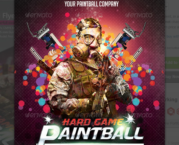 15+ Creative Paintball Battle Flyer Templates Download Graphic Cloud
