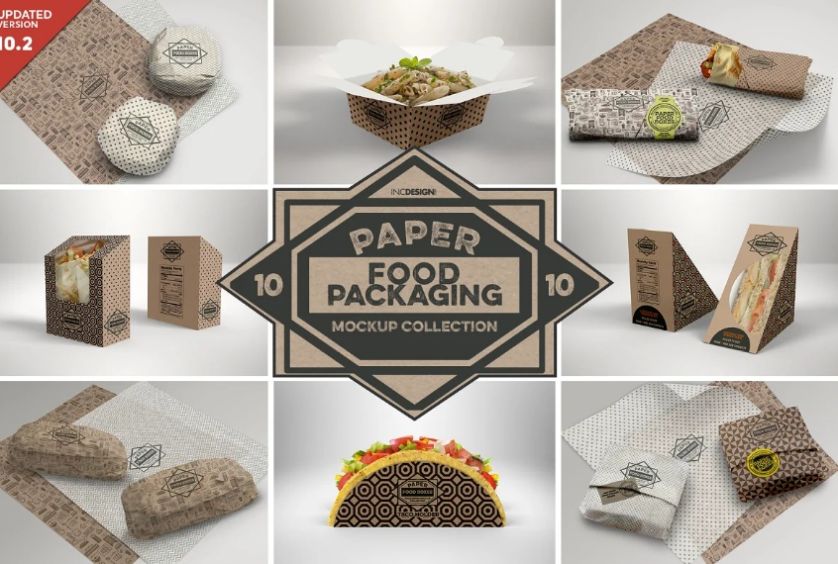 Sandwich Paper Mockup & Packaging Liner Mockup ( 15+ Free )