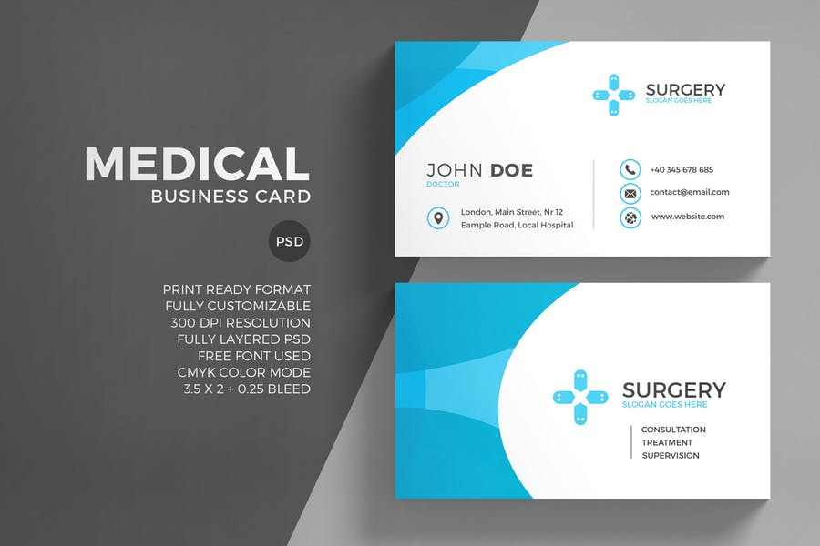 15+ FREE Doctor Business Card Template Download Graphic Cloud