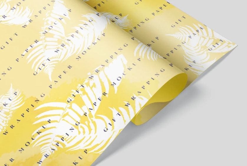 15+ FREE Gift Wrapping Paper Mockup PSD Download Graphic Cloud
