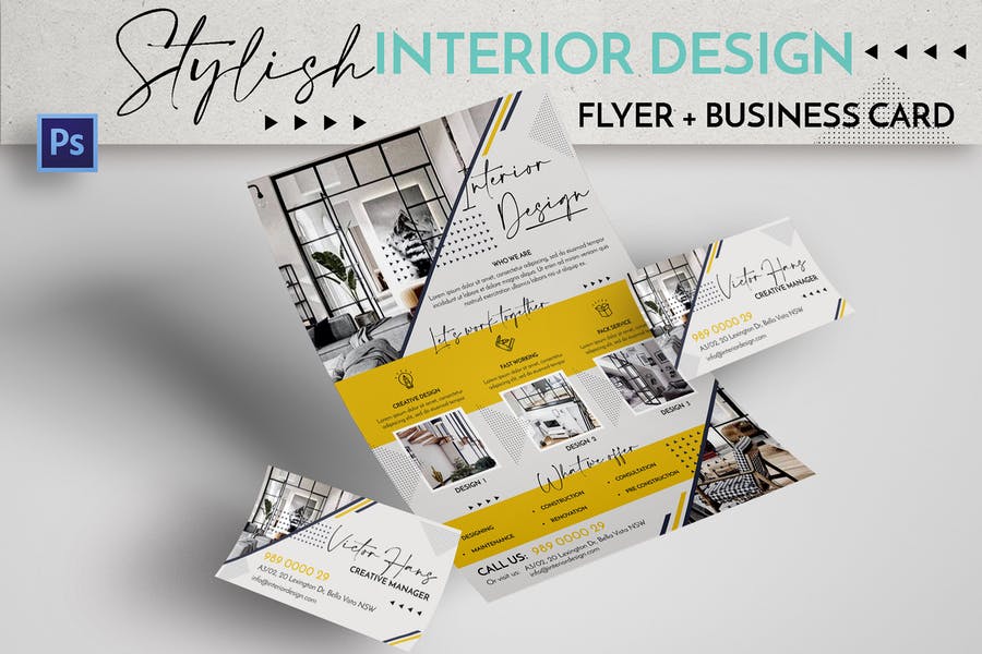 15+ FREE Interior Designer Business Card Templates Graphic Cloud