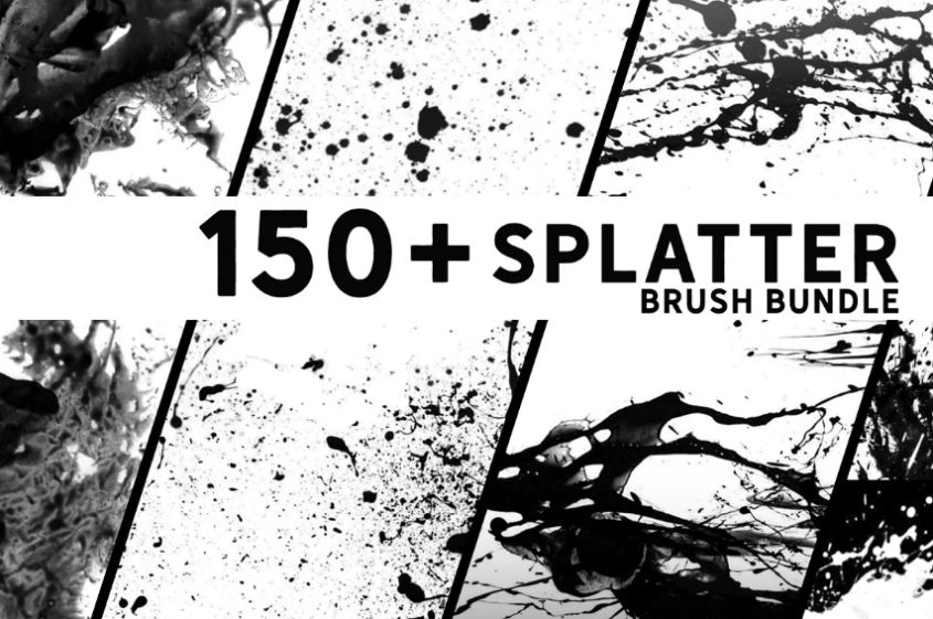 15+ Splatter Brushes ABR FREE Download Graphic Cloud