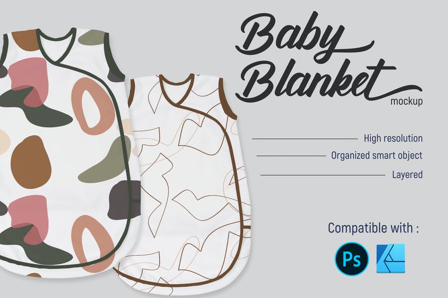 11+ Swaddle Blanket Mockup PSD Download Graphic Cloud