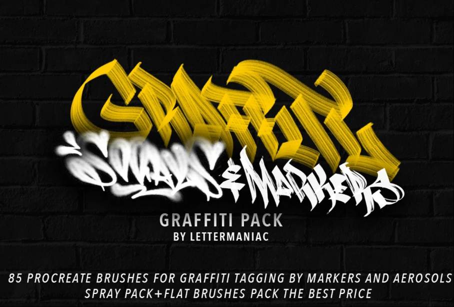 15+ Graffiti Brushes ABR Procreate Free Download Graphic Cloud