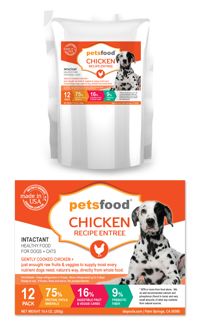 Fresh Chicken Dog Food Label Template dLayouts Graphic Design Blog