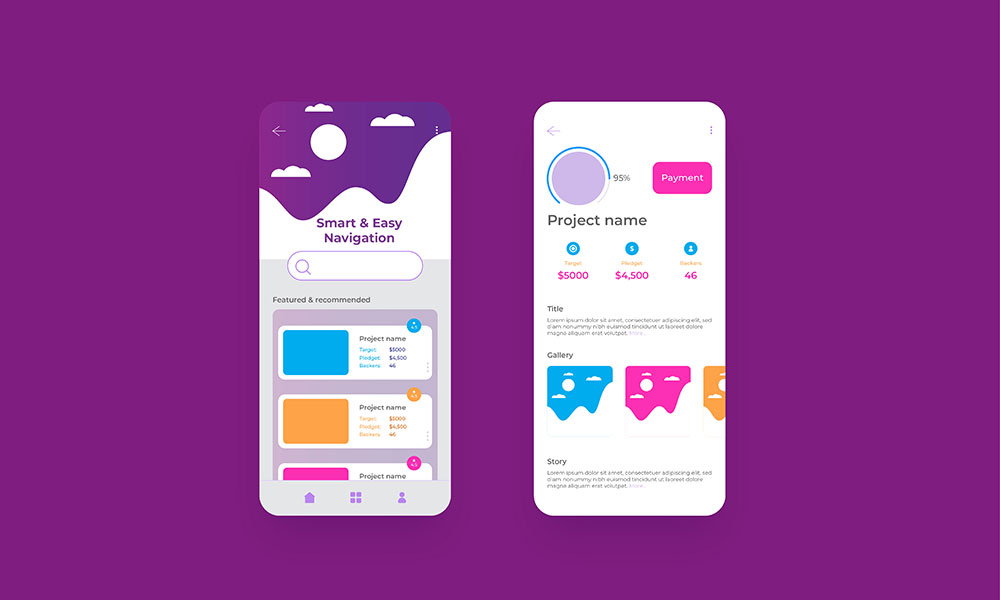 Creative Layout Design for site and Mobile Apps