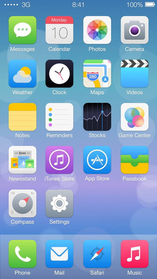 iOS7 Redesign Concepts Inspiration Graphic Design Junction