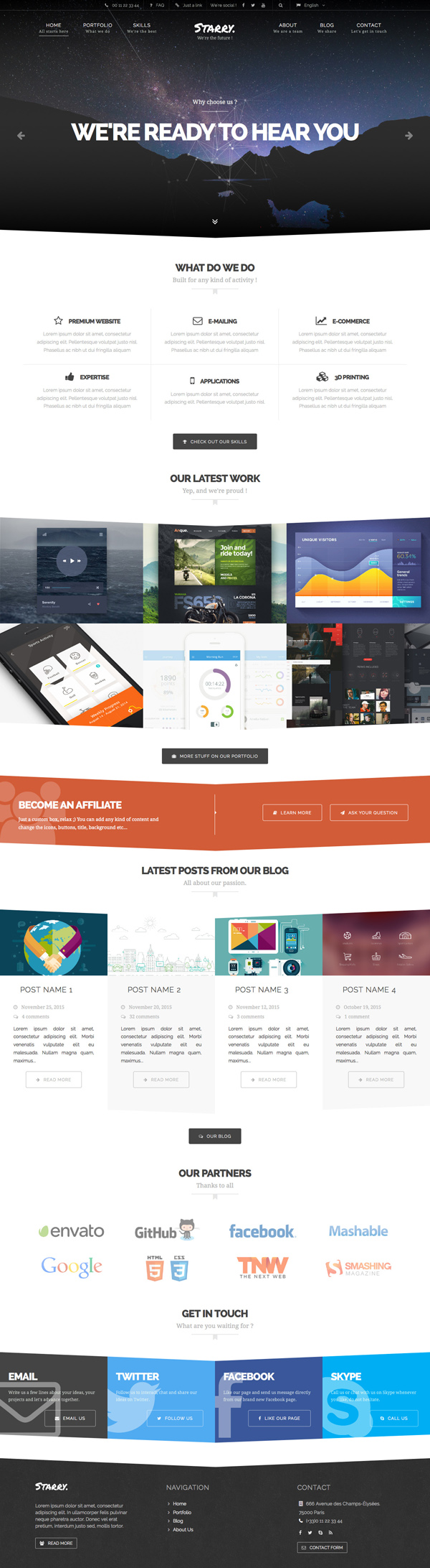 16 New Responsive HTML5 WordPress Themes Wordpress Themes Graphic
