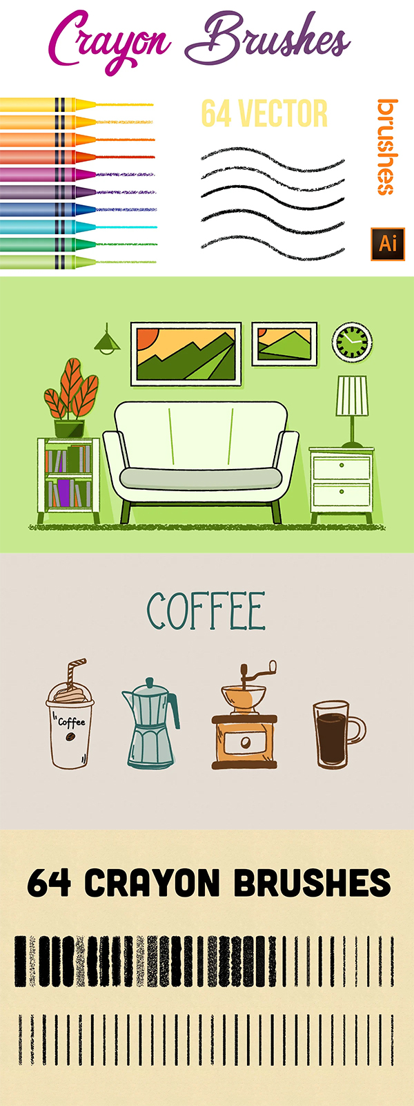 25 Illustration Brushes For Illustrator (Free & Premium)