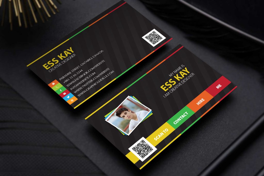 Free Designers Creative Personal Business Card Template PSDGraphic