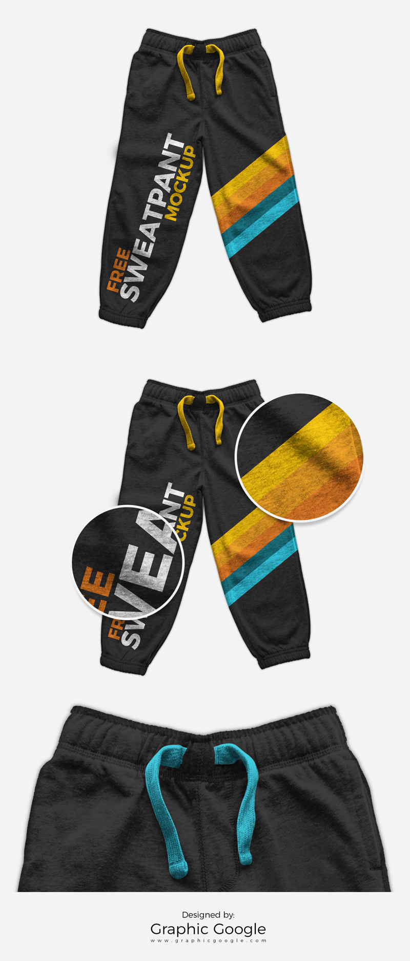 Free Sweatpants MockupGraphic Google Tasty Graphic