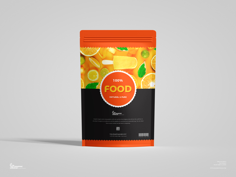 Free Food Packaging Pouch Mockup Graphic Google Tasty Graphic
