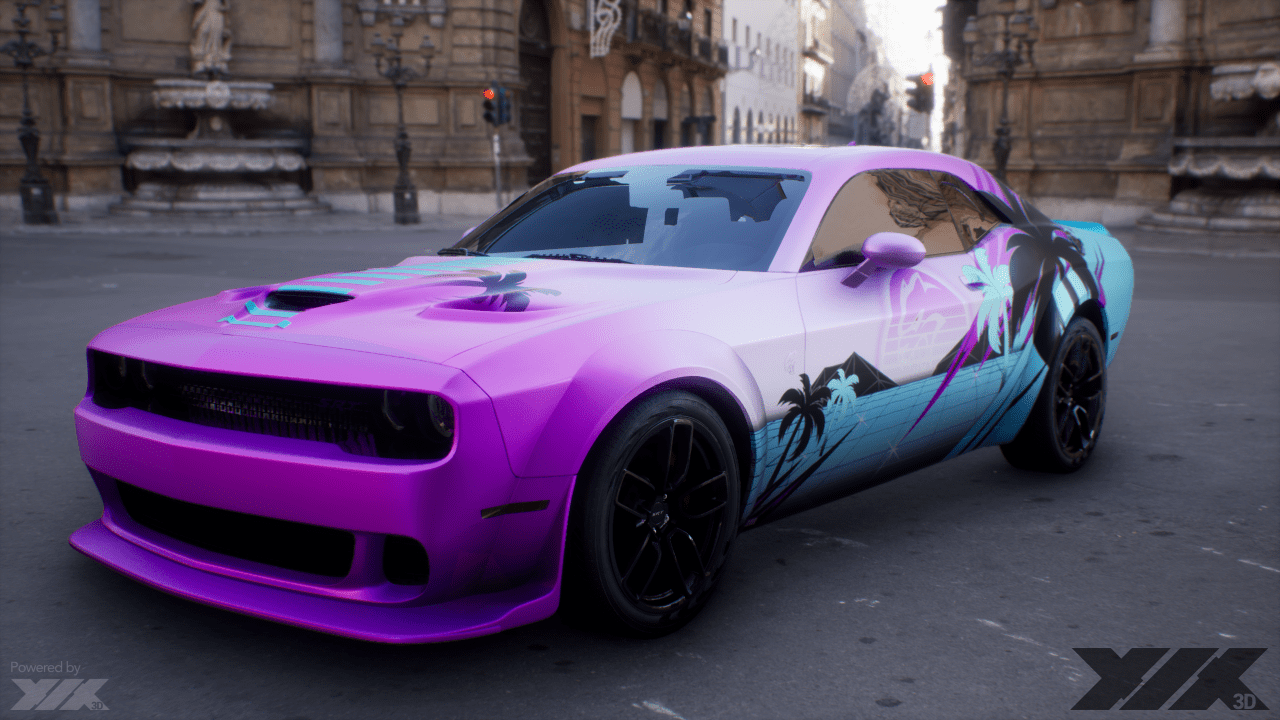 Featured Project 2020 Miami ViceInspired Hellcat Wrap GRAPHICS PRO