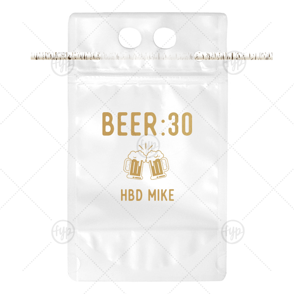 Beer 30 Drink Pouch Drink Pouch For Your Party