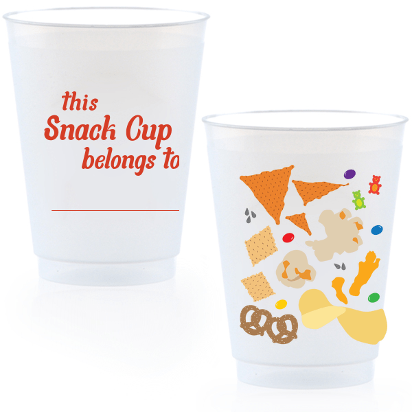 Appetizer Snack Cup Photo/Full Color Custom Cup 16oz Frost Flex