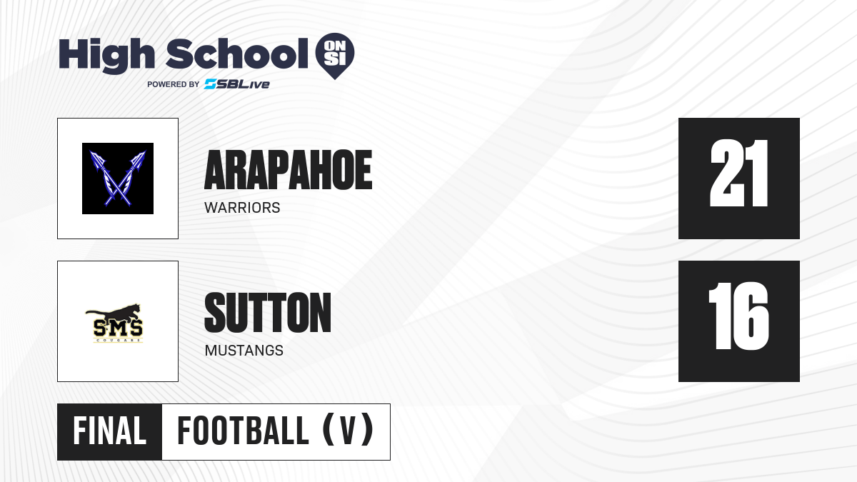 Sutton vs Arapahoe Football Oct 24, 2024 High School On SI