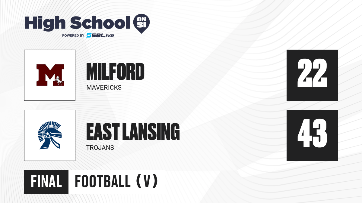 Milford vs East Lansing Football Nov 1, 2024 High School On SI