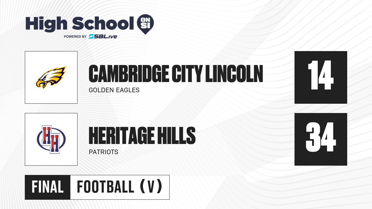 Cambridge City Lincoln vs Heritage Hills Football Nov 1, 2024 High