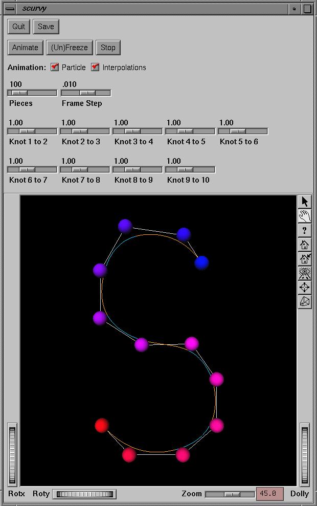 BSpline Curve Visualization