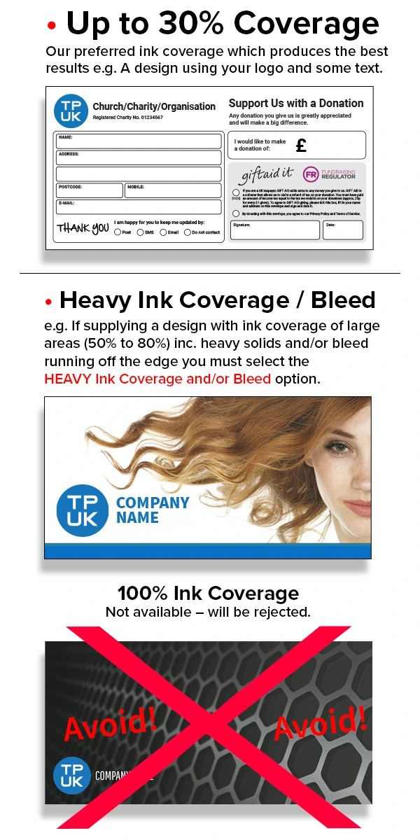 CHARITY Gift Aid Envelopes printed from £19 DL + C6